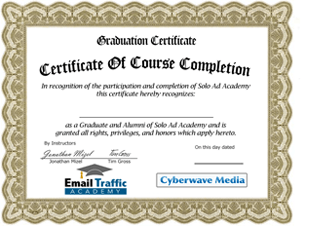 Email Traffic Academy - Jonathan Mizel and Tim Gross certificate_300b