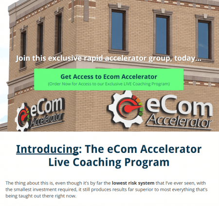 eCom Accelerator Live Coaching Program
